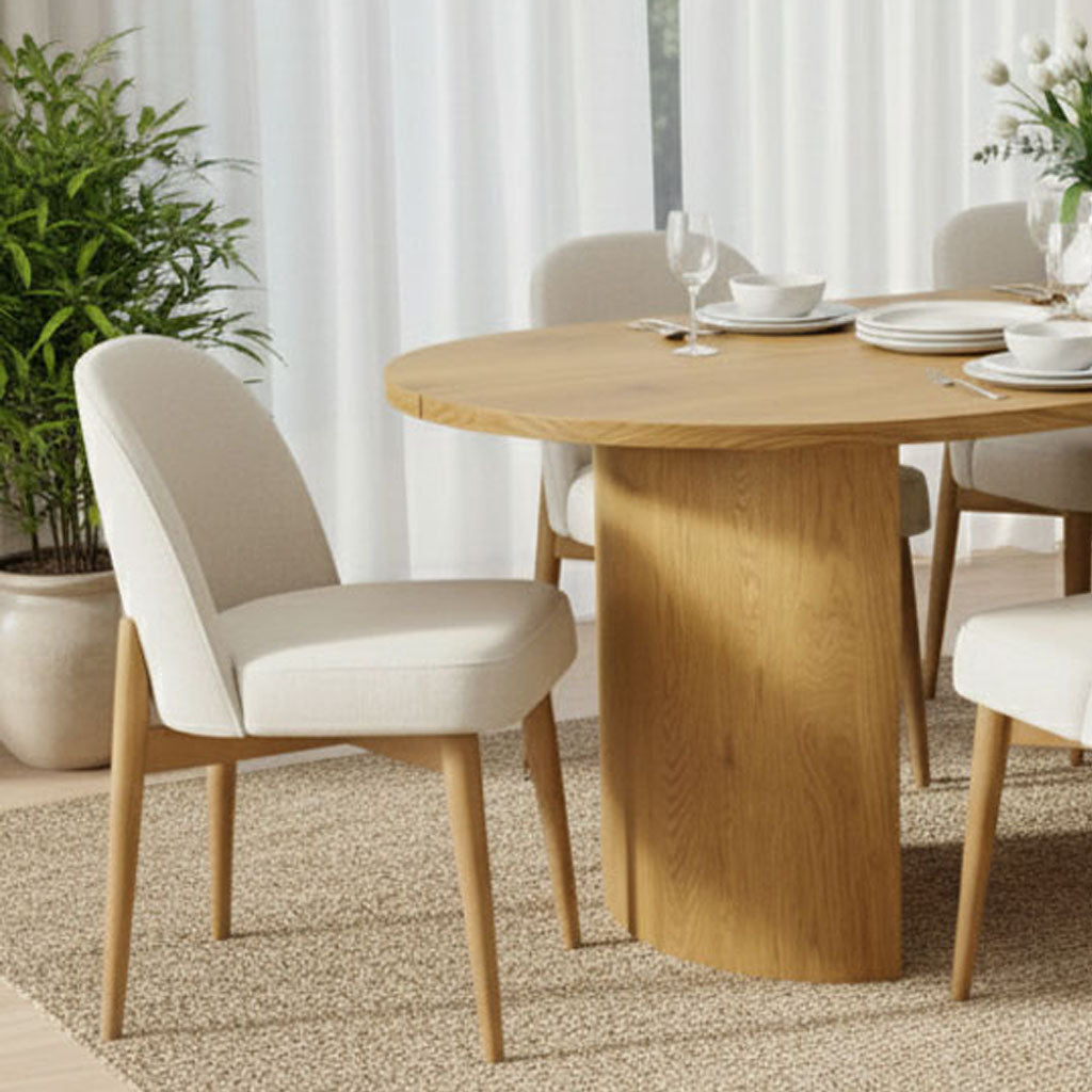 Dwen & Havana 79" Oval Dining Table Set for 6 (7-Piece)