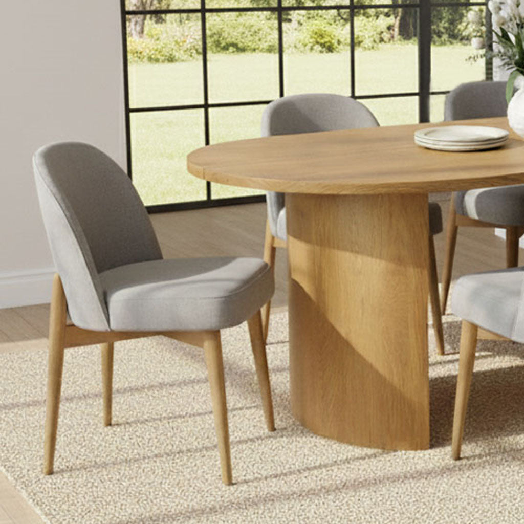 Dwen & Havana 79" Oval Dining Table Set for 6 (7-Piece)