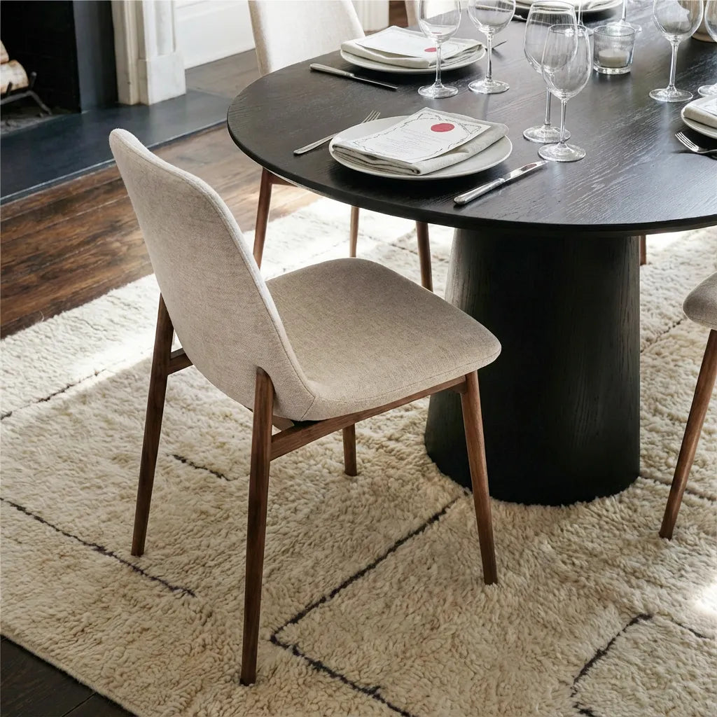 Dwen & Oslo 47"-65"-83" Oval Extendable Dining Table Set for 8 (9-Piece, 3-in-1 Design)