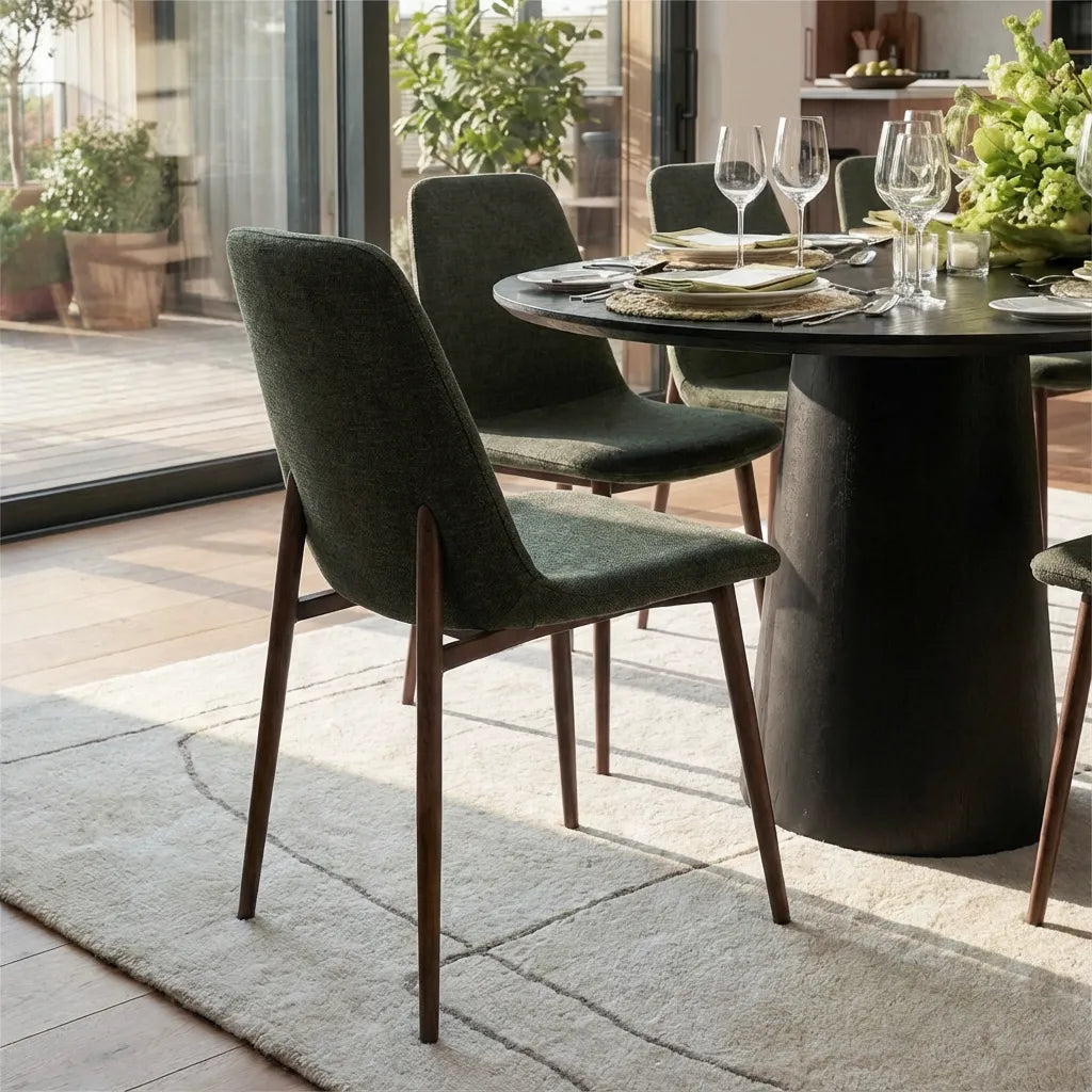 Dwen & Oslo 47"-65"-83" Oval Extendable Dining Table Set for 8 (9-Piece, 3-in-1 Design)