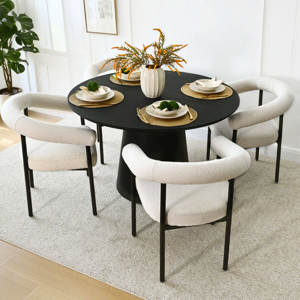 Dwen 47"-65"-83" Extendable Oval Dining Table – 3-in-1 Design