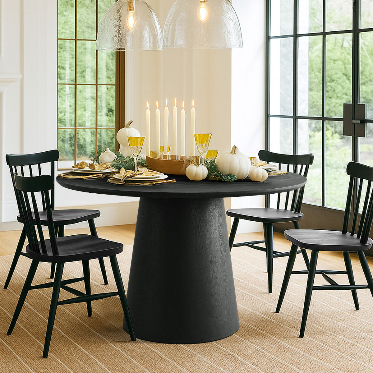 Dwen 47"-65"-83" Extendable Oval Dining Table – 3-in-1 Design