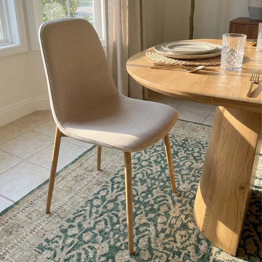 Dwen & Oslo 47"-65"-83" Oval Extendable Dining Table Set for 8 (9-Piece, 3-in-1 Design)