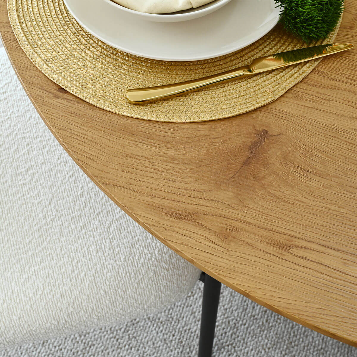 Dwen 47"-65"-83" Extendable Oval Dining Table – 3-in-1 Design