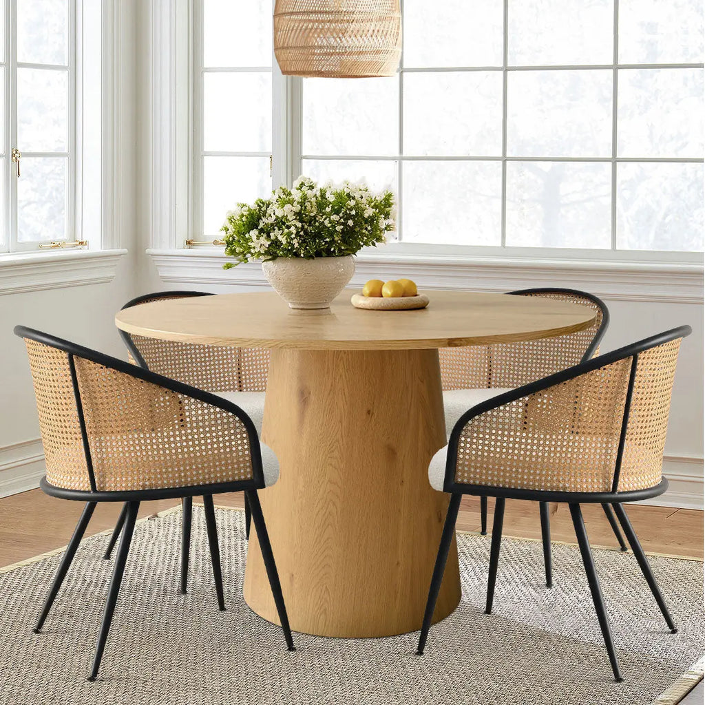 Chair Furniture Round Rattan Cone Chair 46 Round Rattan Dining