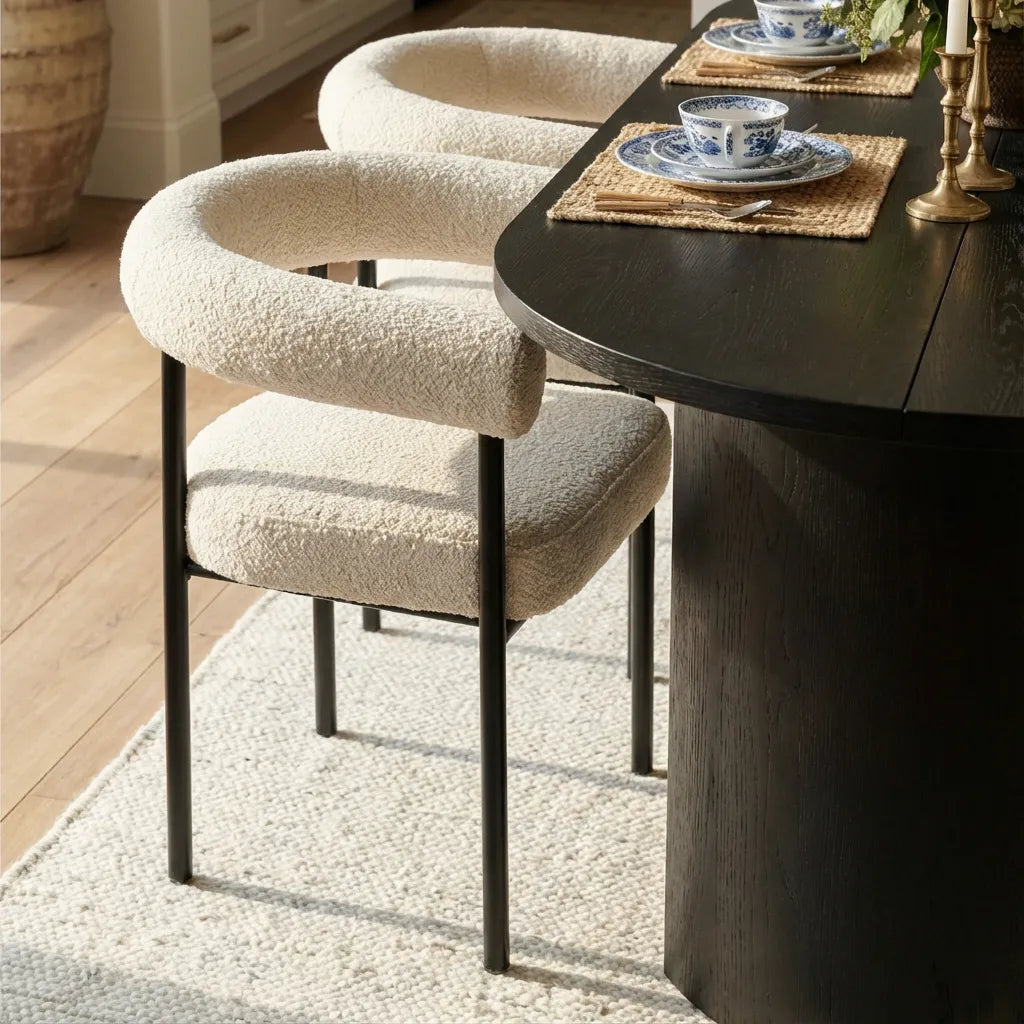 Dwen & New York 79" Oval Dining Table Set for 4 (5-Piece)