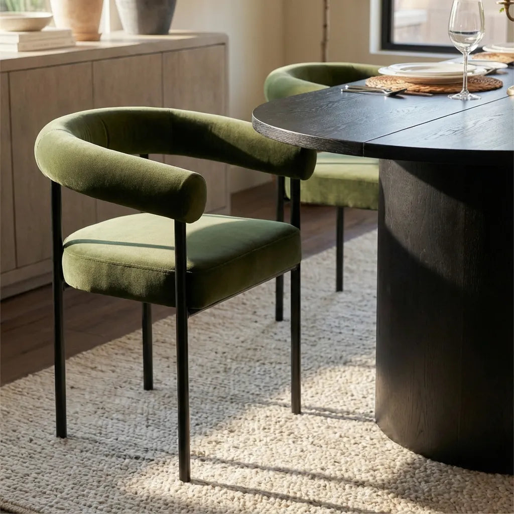 Dwen & New York 79" Oval Dining Table Set for 4 (5-Piece)