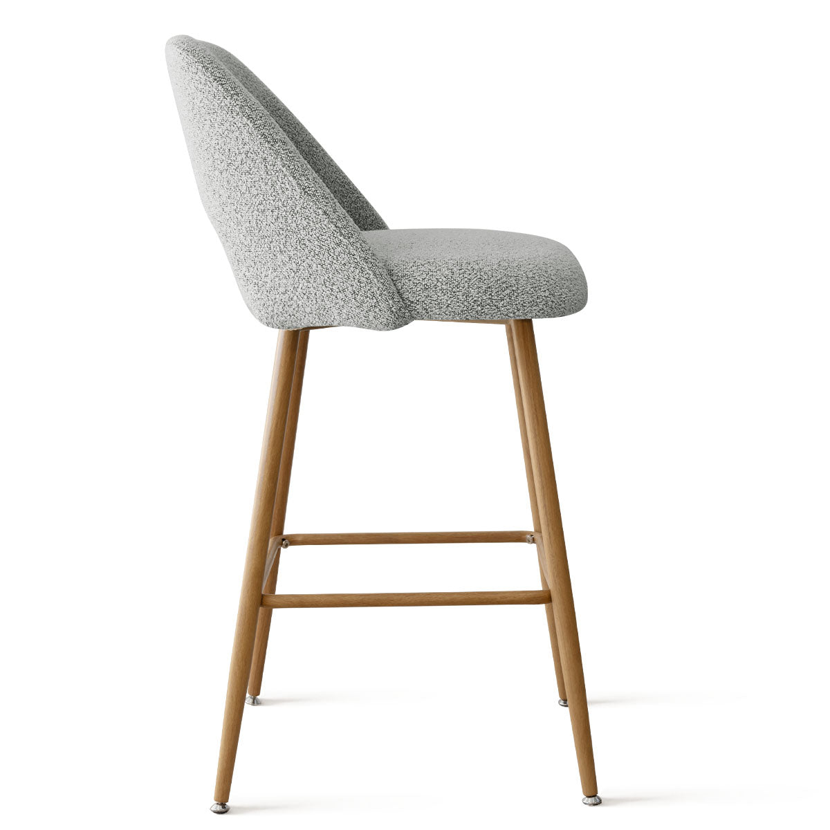 Edwin Boucle Upholstered Counter Stool (Set of 4)
