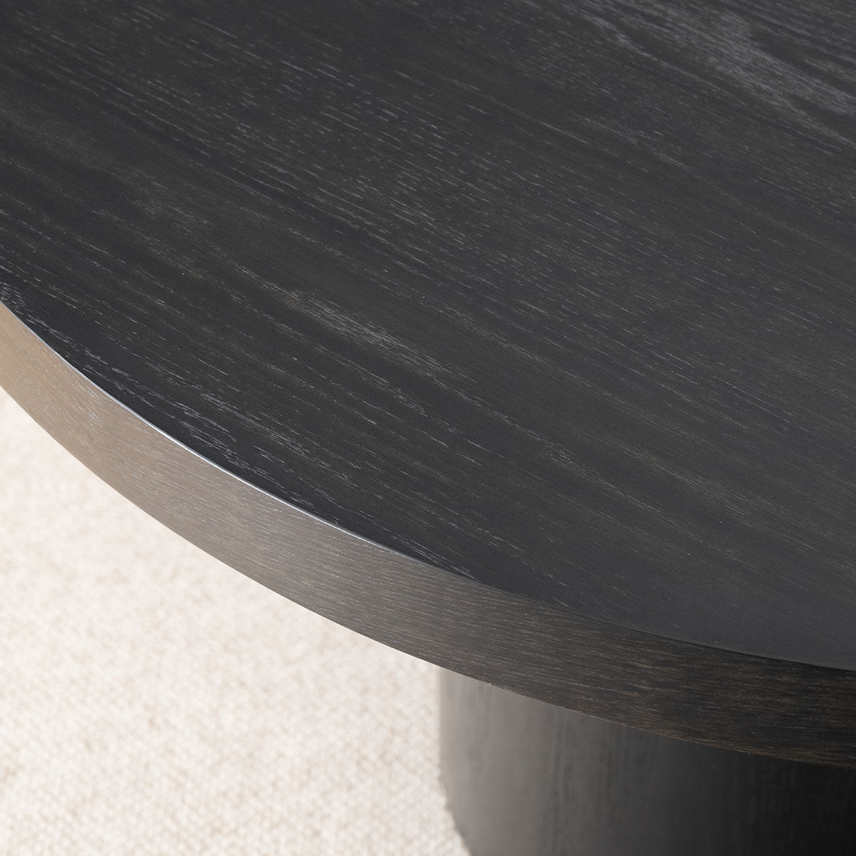 Elon 47" Solid Oak Round Pedestal Dining Table