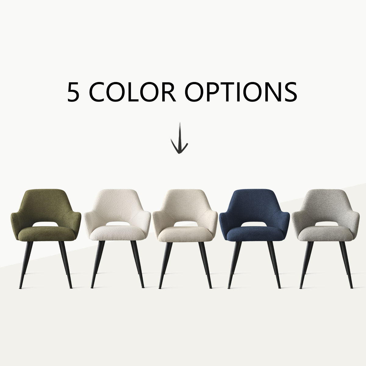 Edwin Upholstered Dining Chair with Arms (Set of 2)