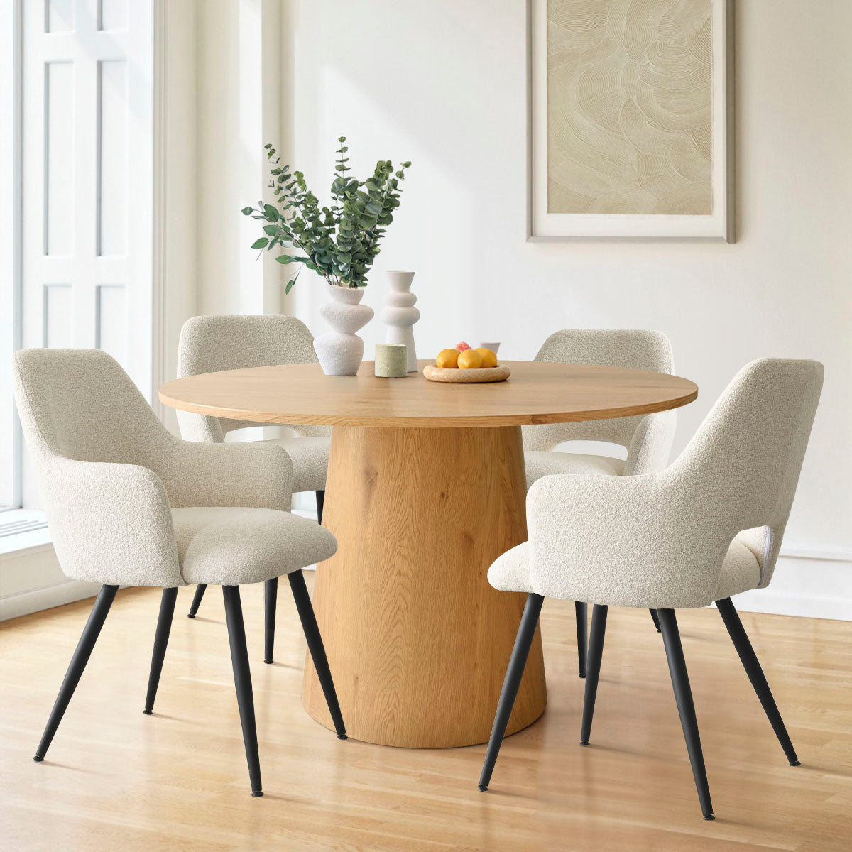 Edwin Upholstered Dining Chair with Arms (Set of 2)