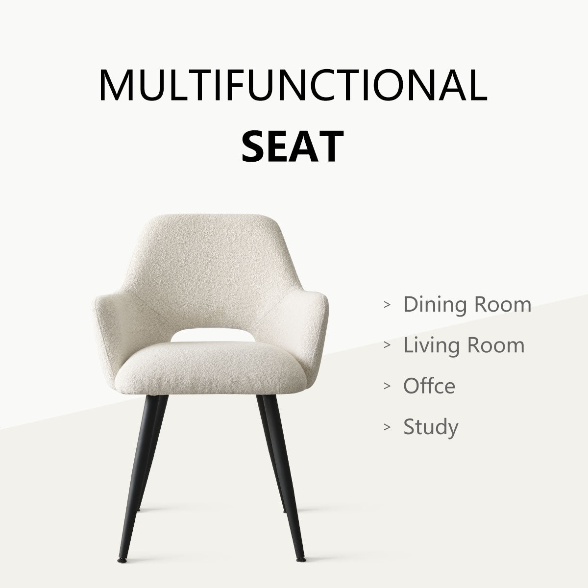 Edwin Upholstered Dining Chair with Arms (Set of 2)