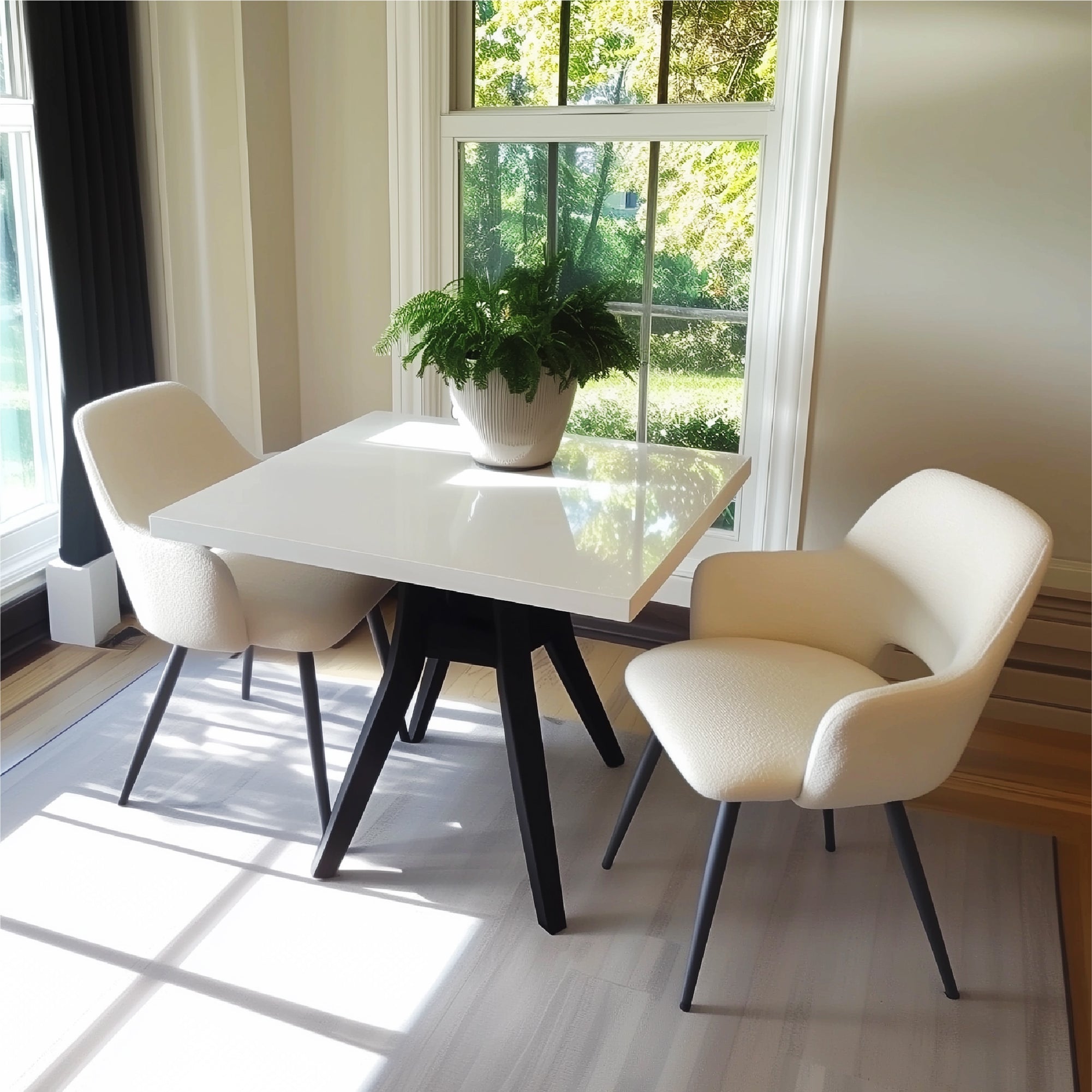 Edwin Upholstered Dining Chair with Arms (Set of 2)