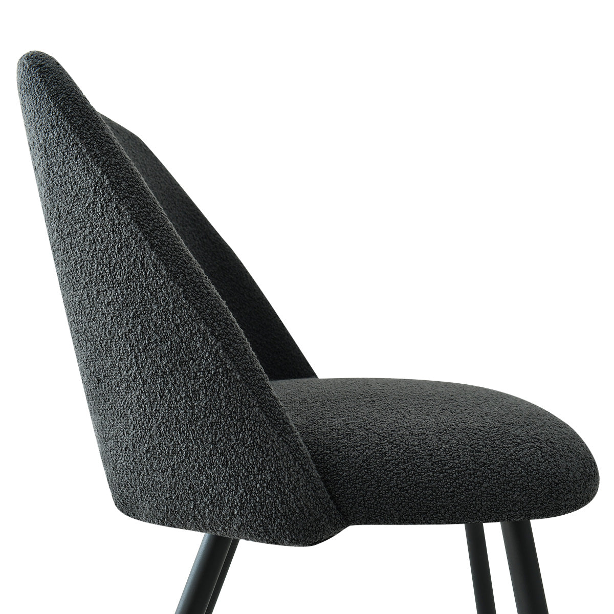 Edwin Modern Upholstered Boucle Dining Chair (Set of 4)