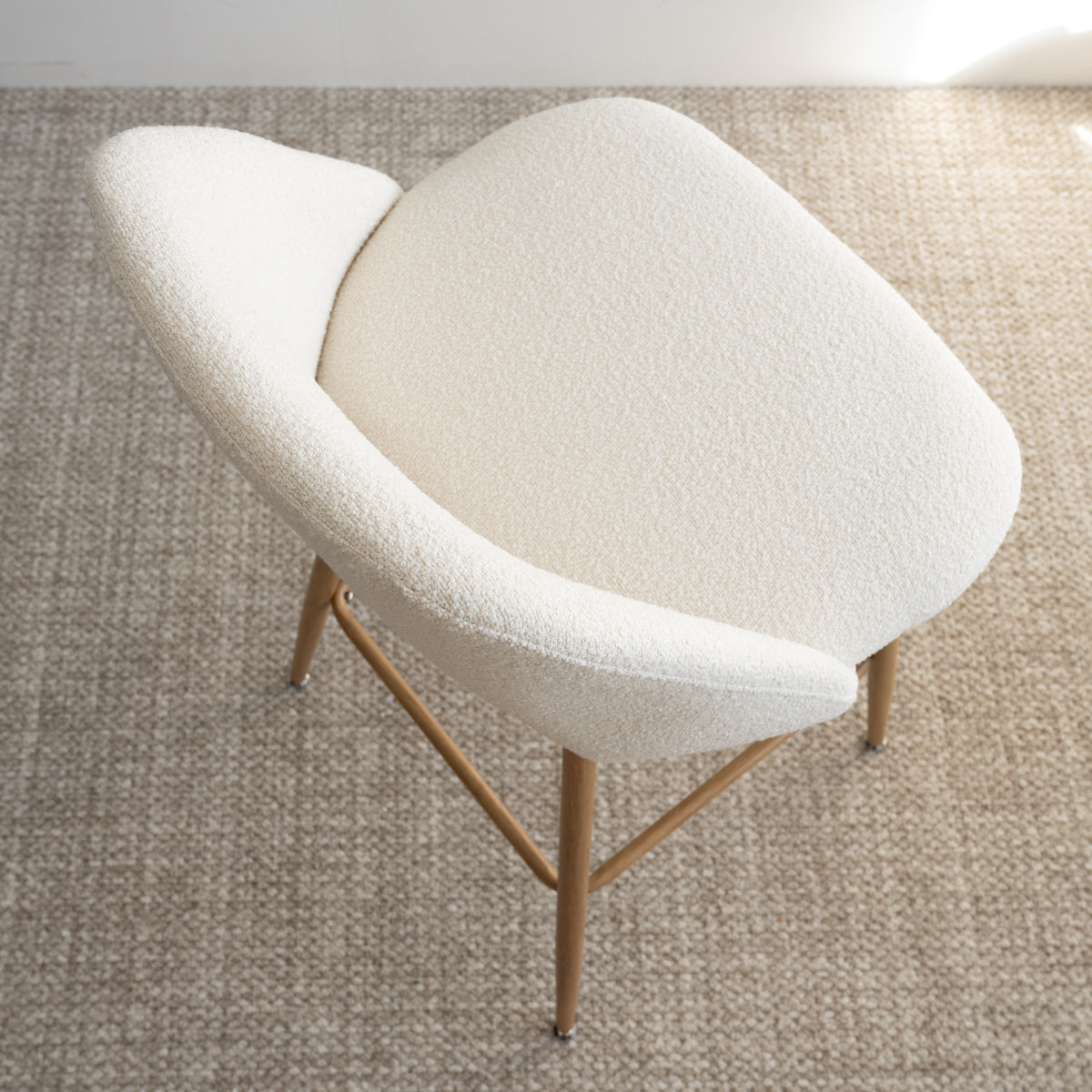 Edwin Boucle Upholstered Counter Stool (Set of 4)