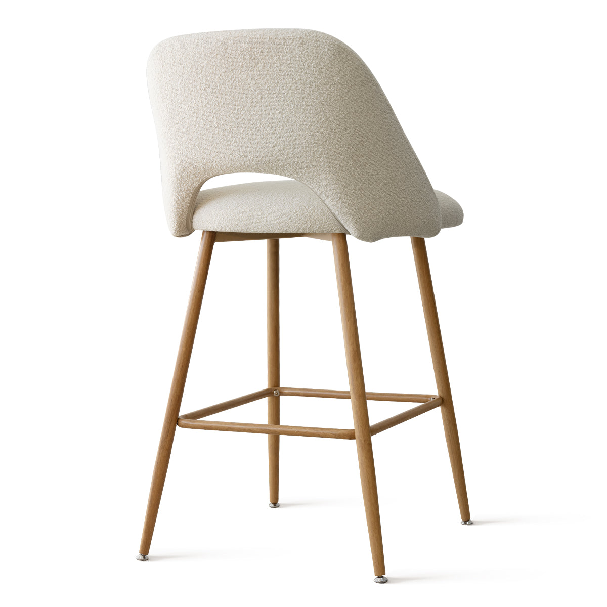 Edwin Boucle Upholstered Counter Stool (Set of 4)