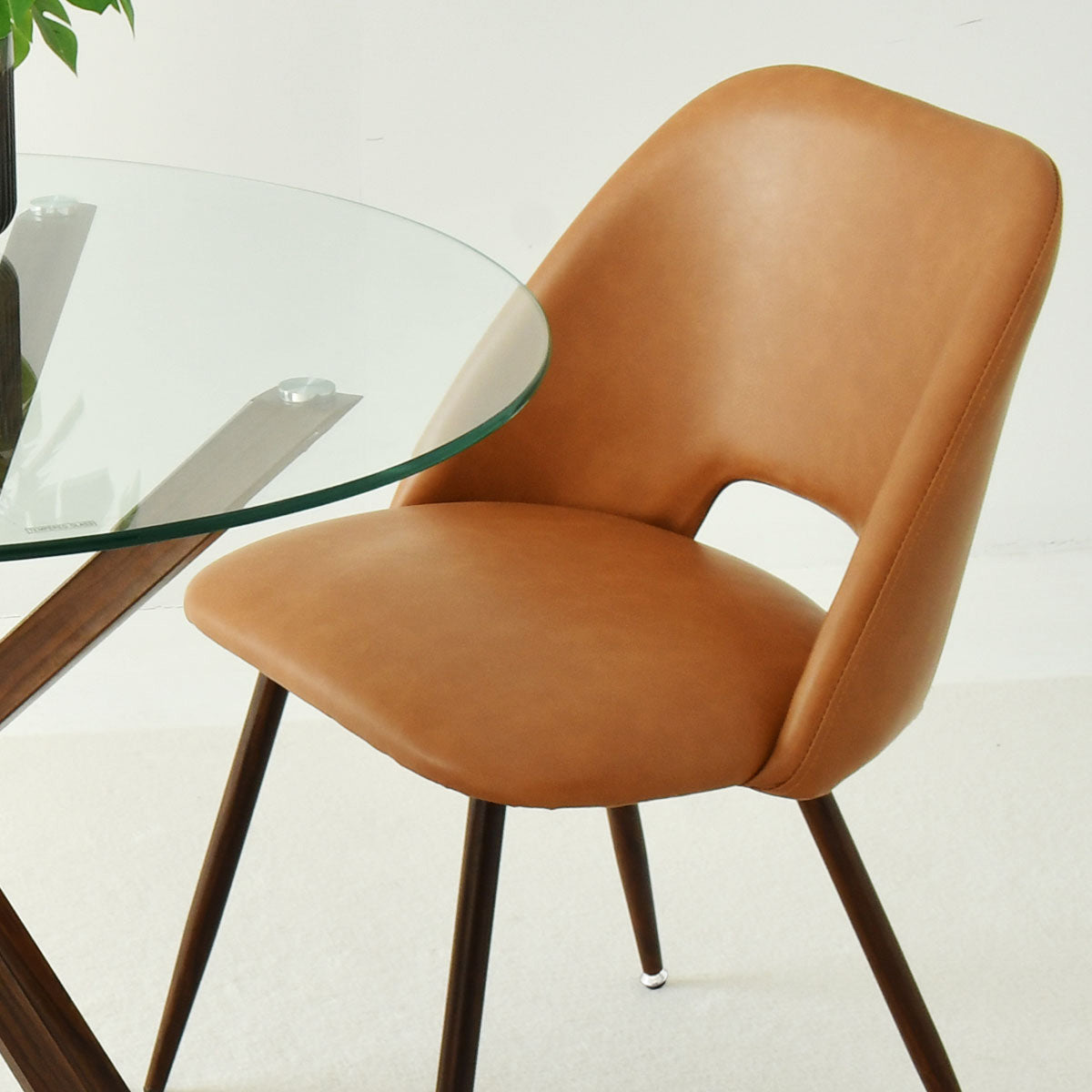 Edwin Modern Faux Leather Dining Chair (Set of 4)