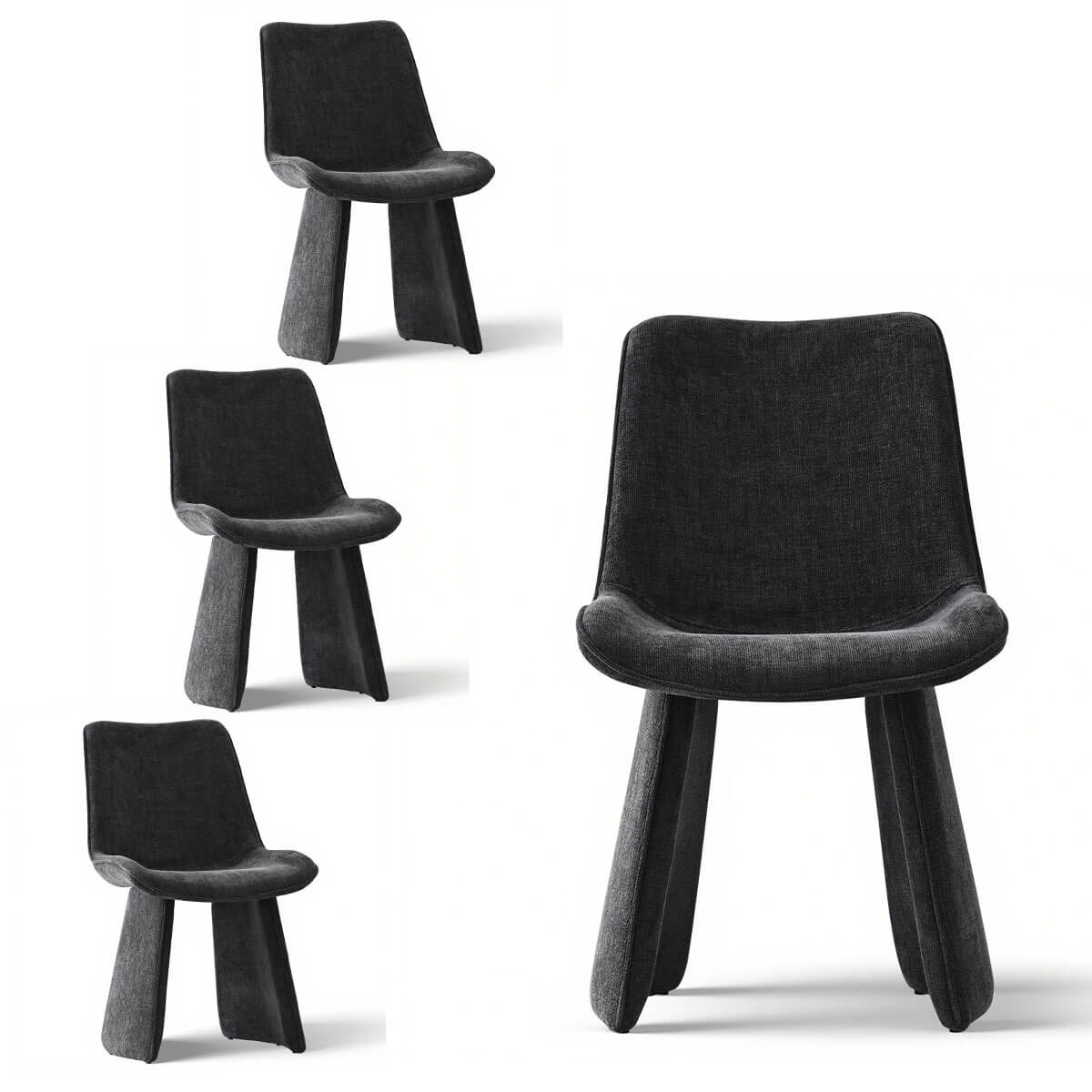 Elsa Modern Upholstered Dining Chairs (Set of 4)