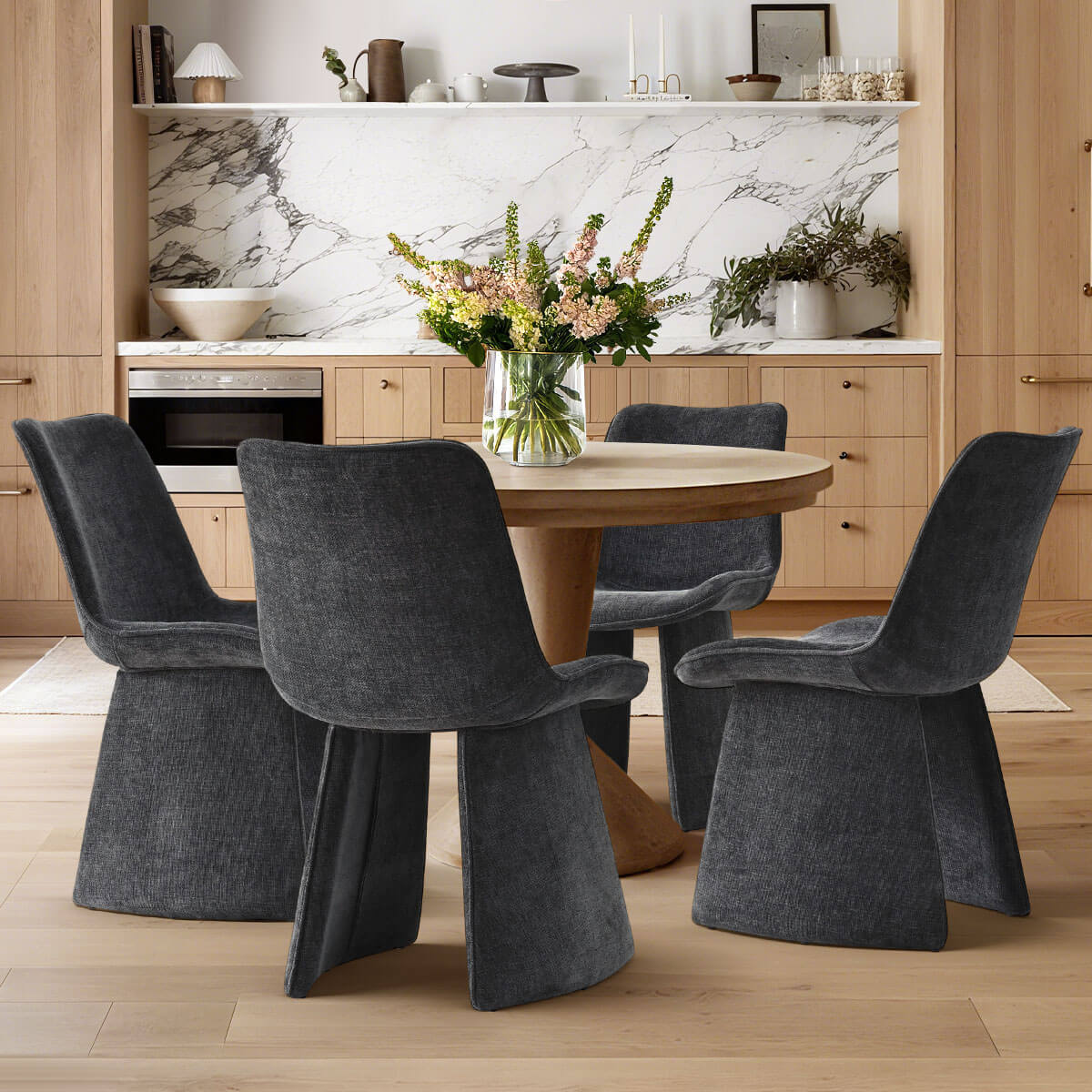 Elsa Modern Upholstered Dining Chairs (Set of 2)