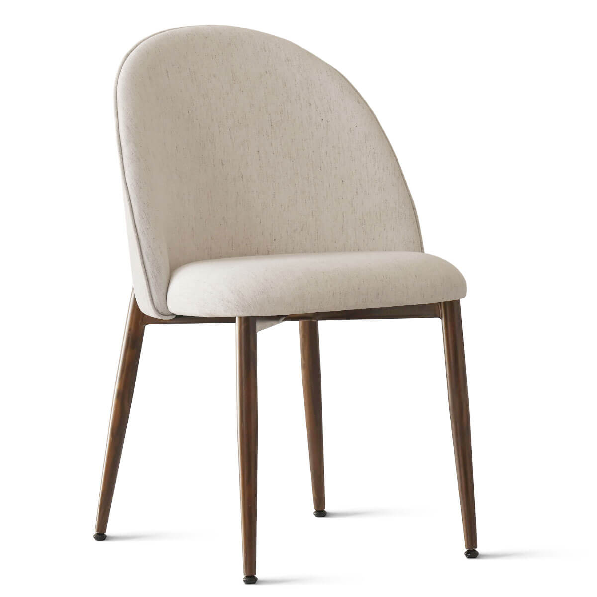 Goteborg Upholstered Dining Chair with Walnut legs (Set of 4)