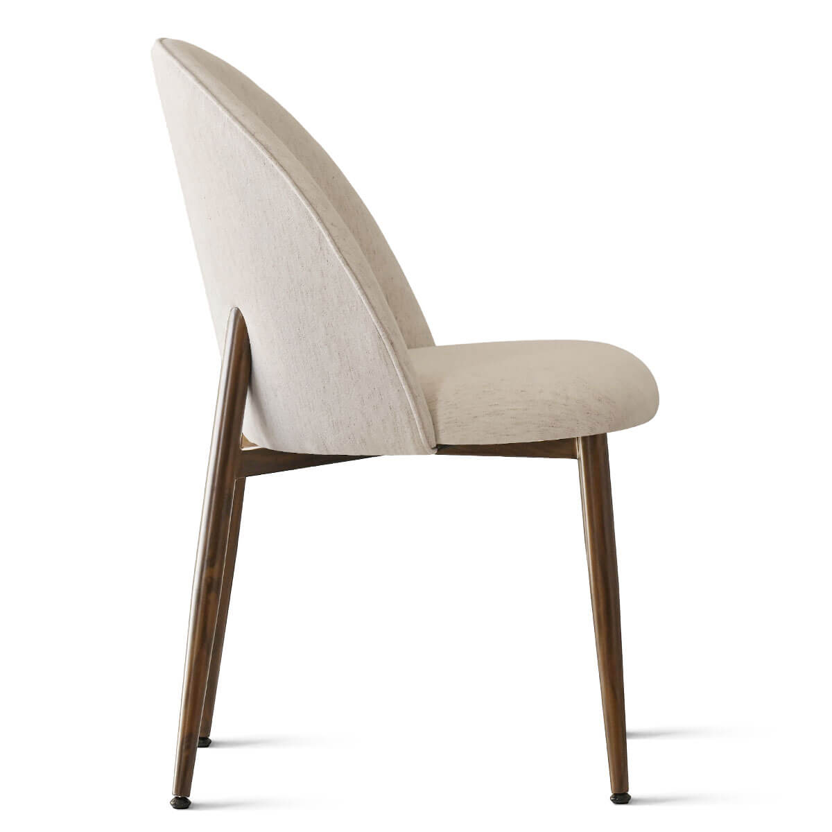 Goteborg Upholstered Dining Chair with Walnut legs (Set of 2)