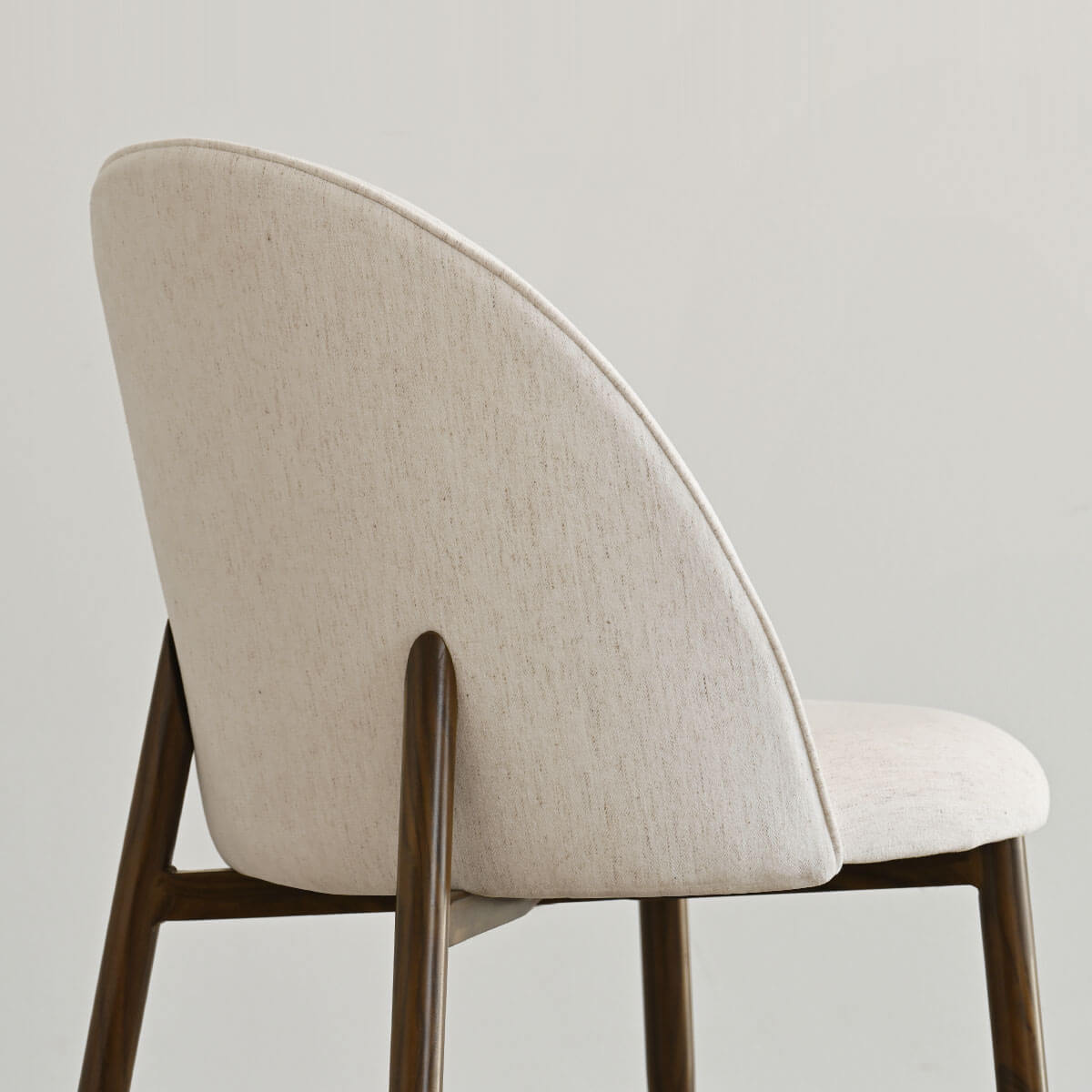 Goteborg Upholstered Dining Chair with Walnut legs (Set of 2)