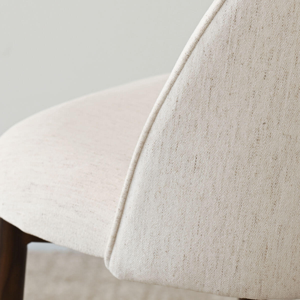 Goteborg Upholstered Dining Chair with Walnut legs (Set of 4)