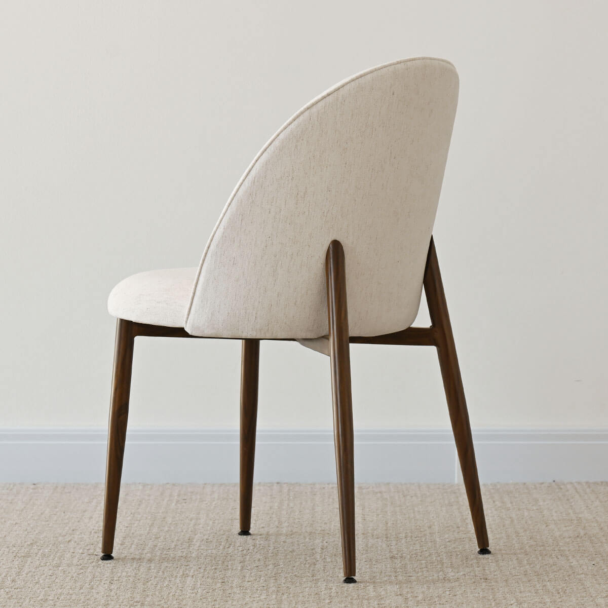 Goteborg Upholstered Dining Chair with Walnut legs (Set of 4)