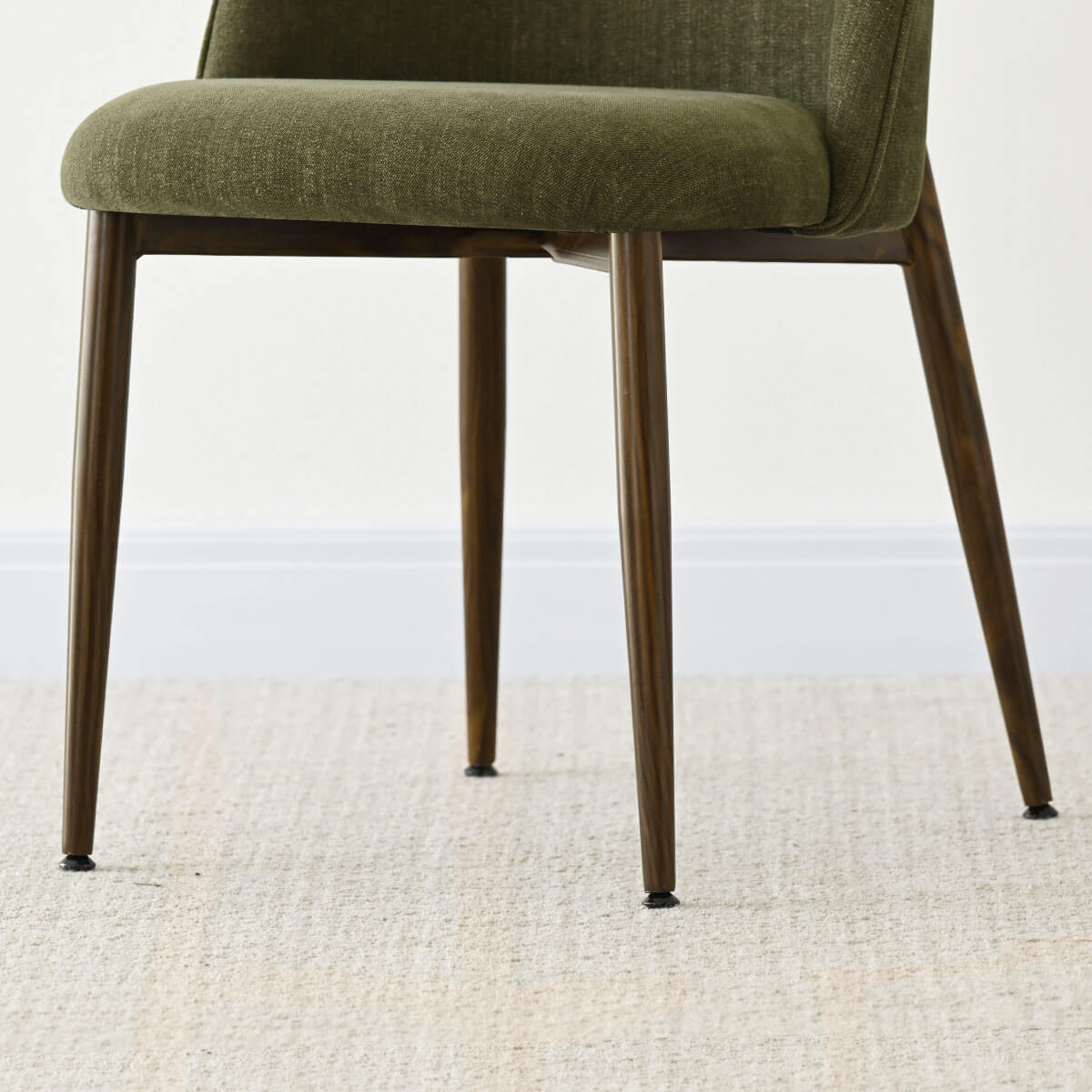 Goteborg Upholstered Dining Chair with Walnut legs (Set of 4)