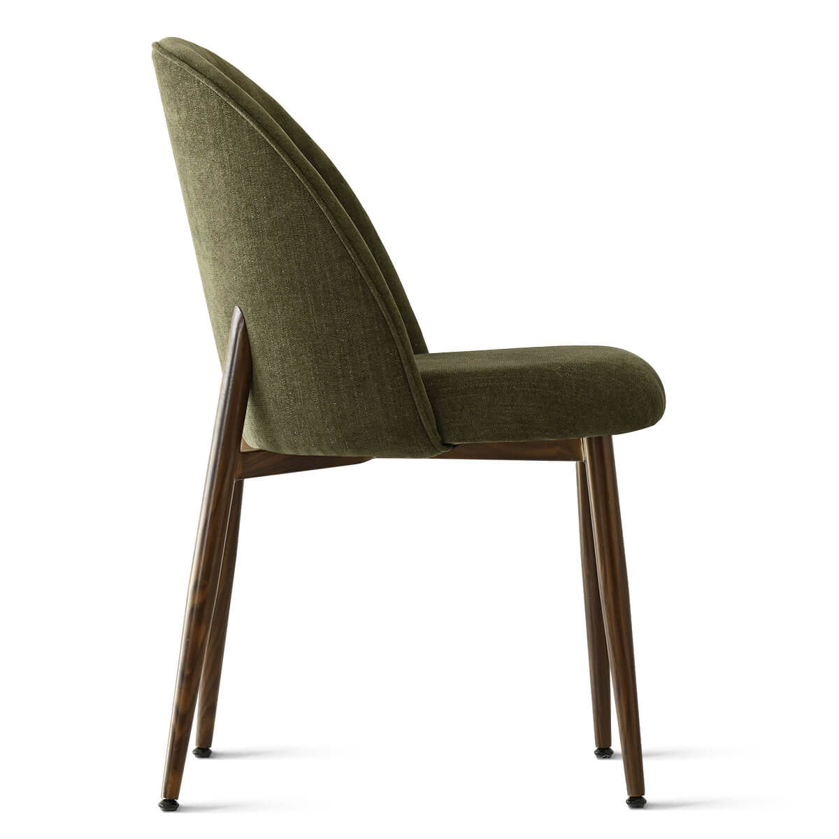 Goteborg Upholstered Dining Chair with Walnut legs (Set of 2)