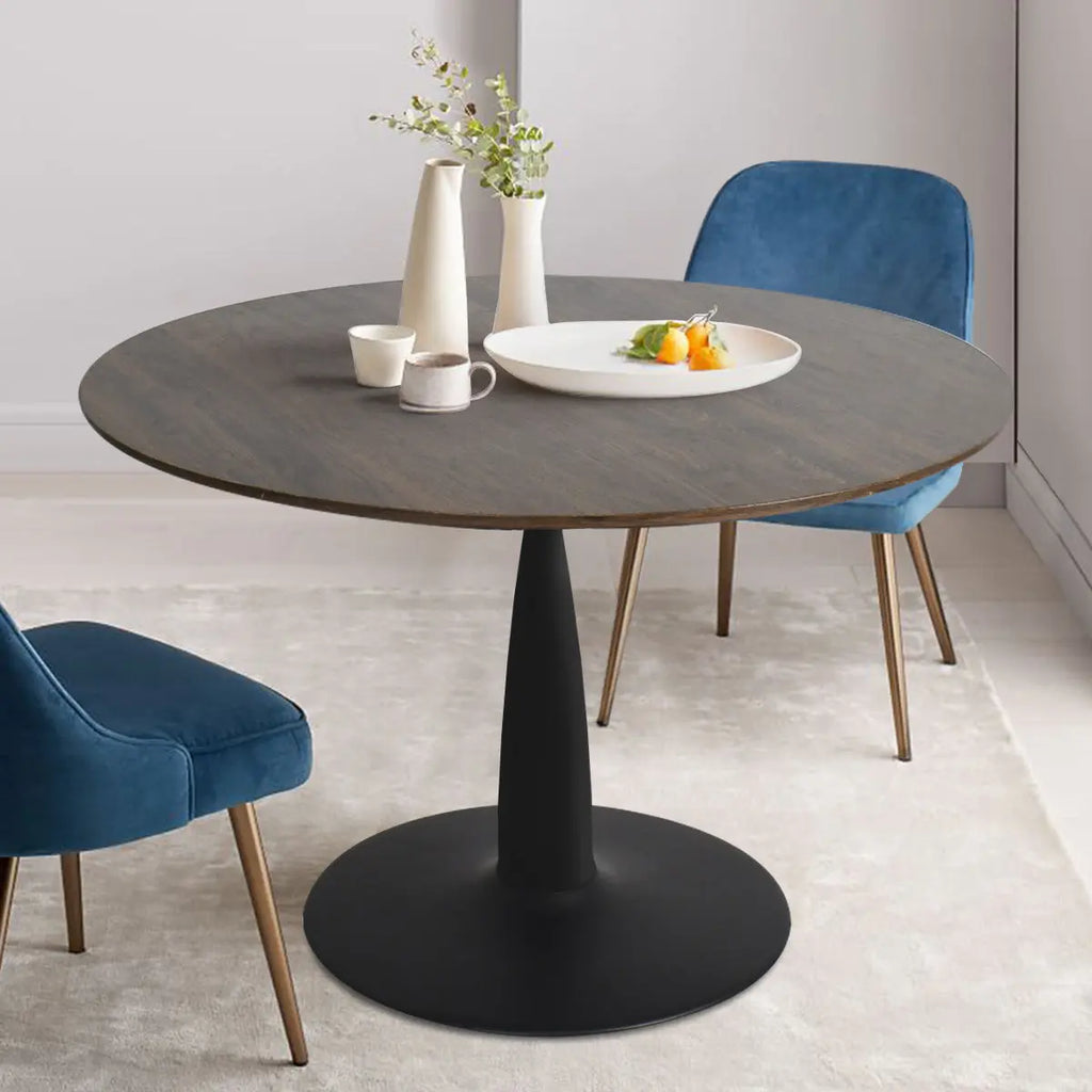 Harold 40 Modern Round Pedestal Dining Table