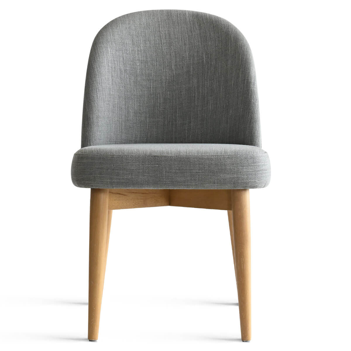 Havana Linen Upholstered Dining Chair with Solid Wood Legs (Set of 2)