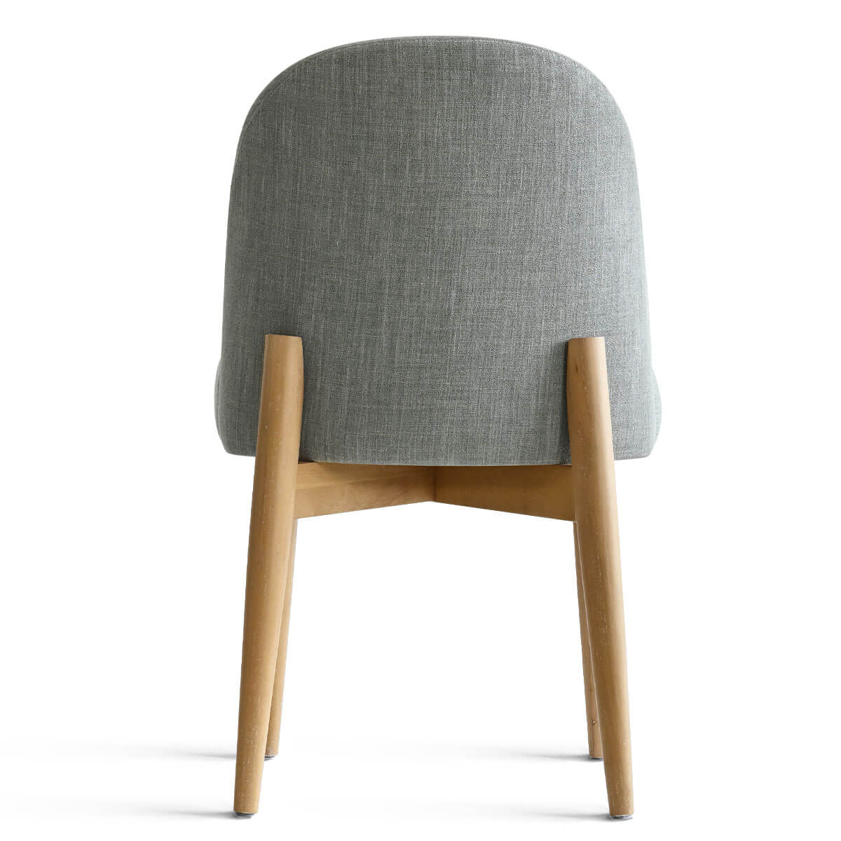 Havana Linen Upholstered Dining Chair with Solid Wood Legs (Set of 2)