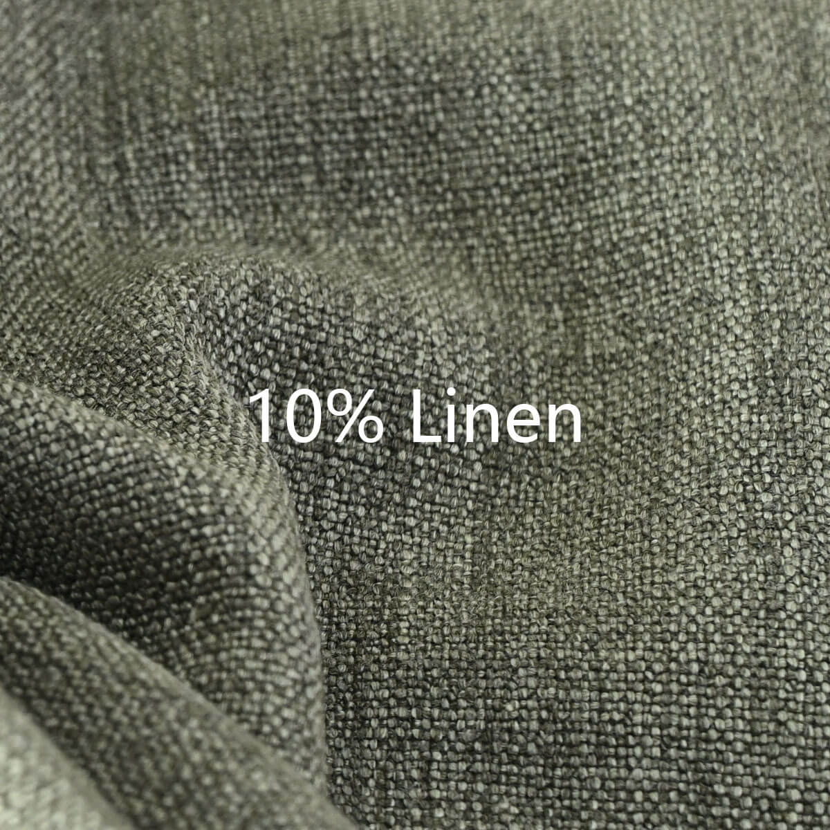 Havana Linen Upholstered Dining Chair with Solid Wood Legs (Set of 2)