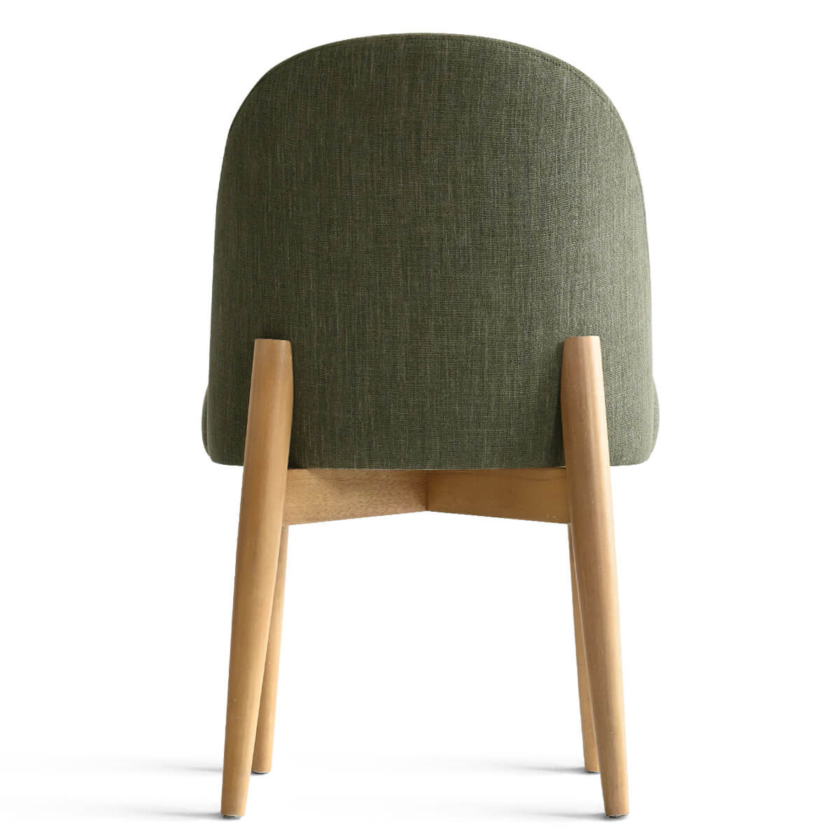 Havana Linen Upholstered Dining Chair with Solid Wood Legs (Set of 2)