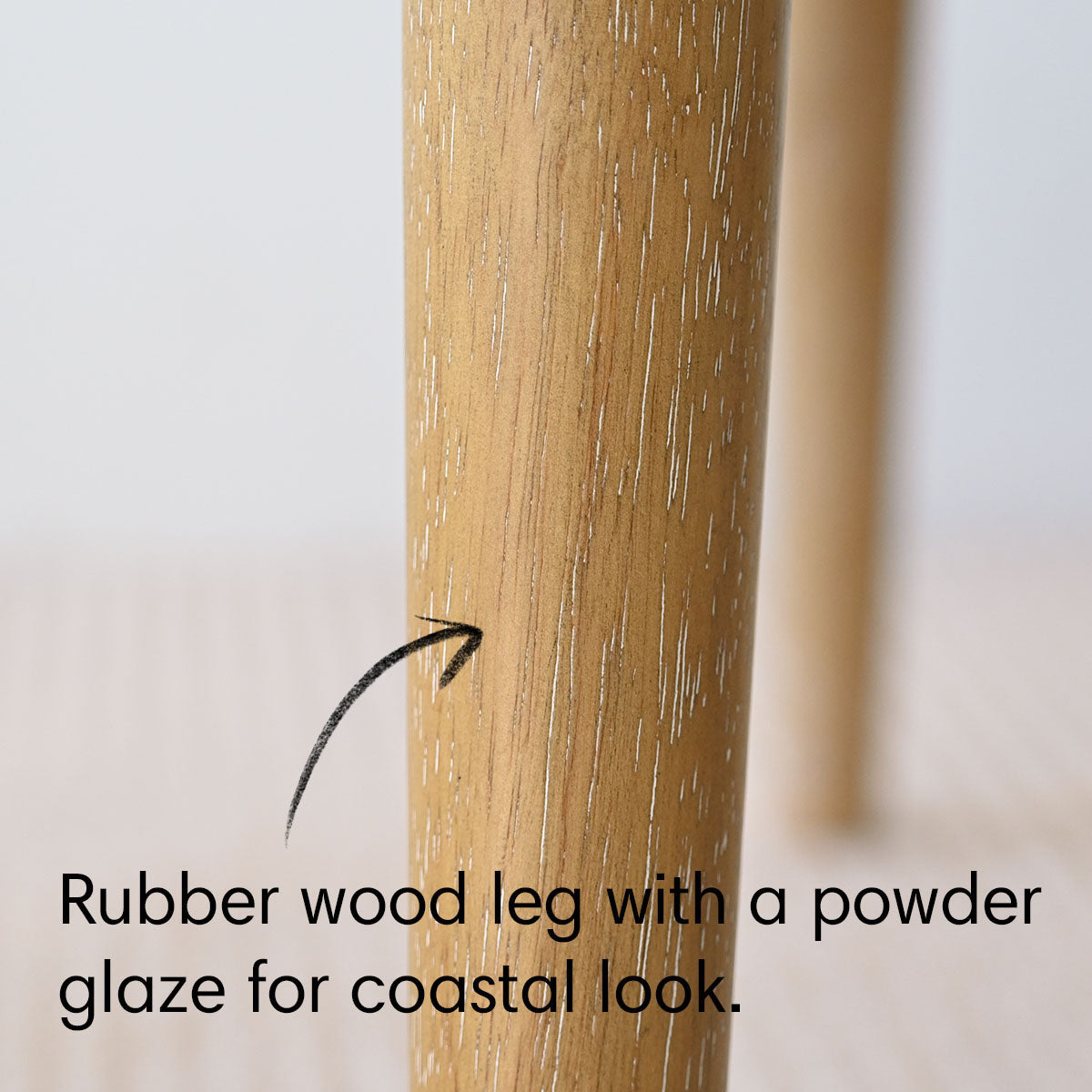 Havana Linen Upholstered Dining Chair with Solid Wood Legs (Set of 2)