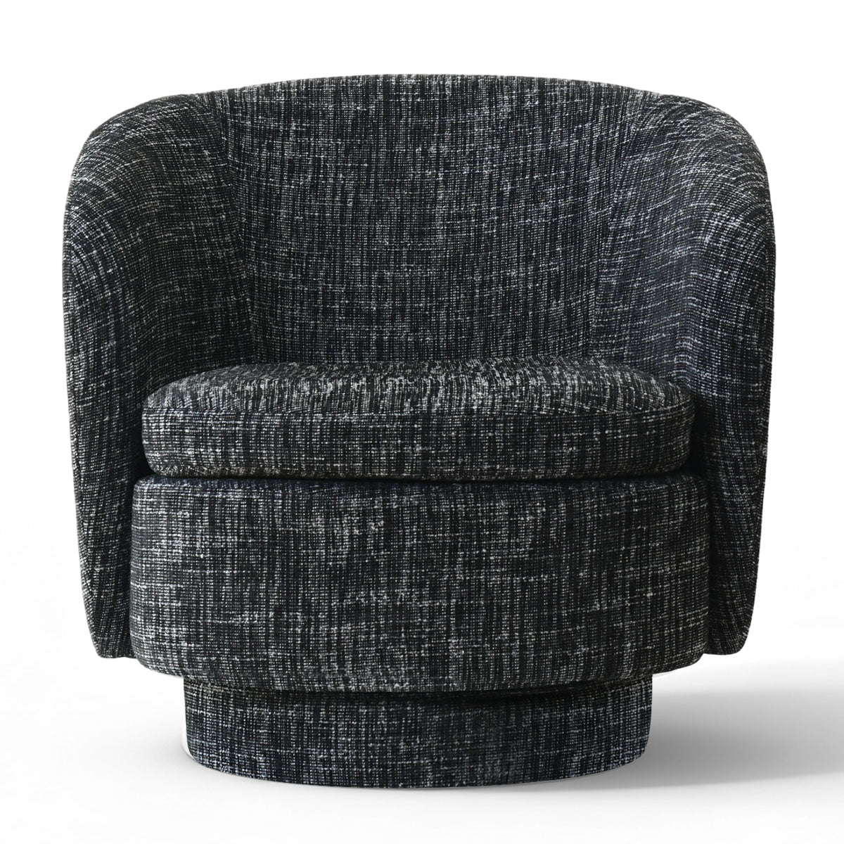 Hera Upholstered Swivel Barrel Chair (1-Piece)