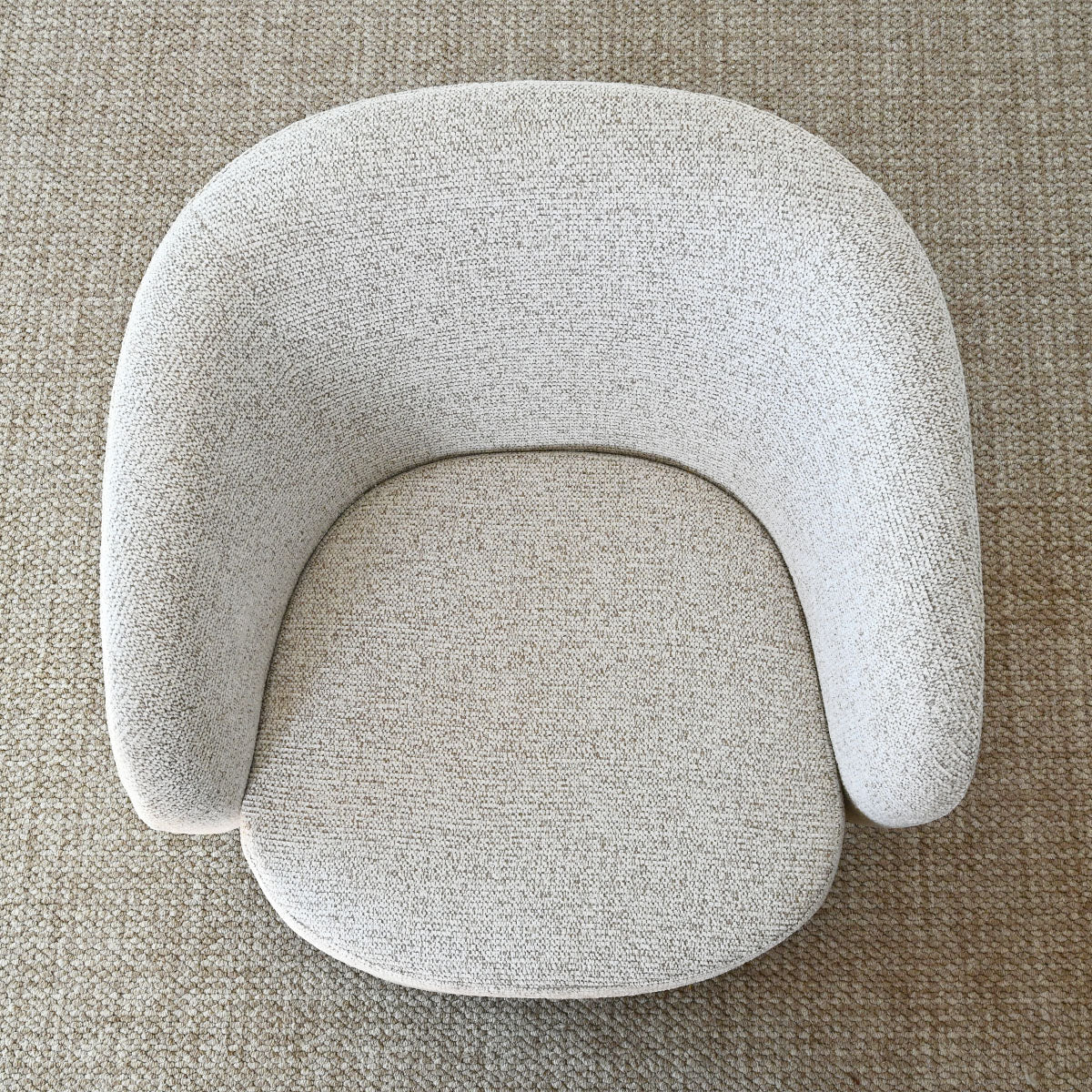 Hera Upholstered Swivel Barrel Chair (1-Piece)