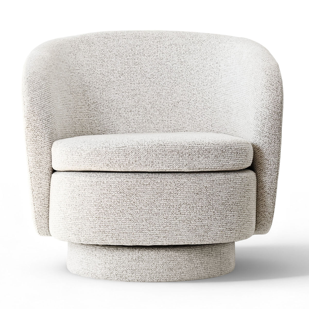 Hera Upholstered Swivel Barrel Chair (1-Piece)