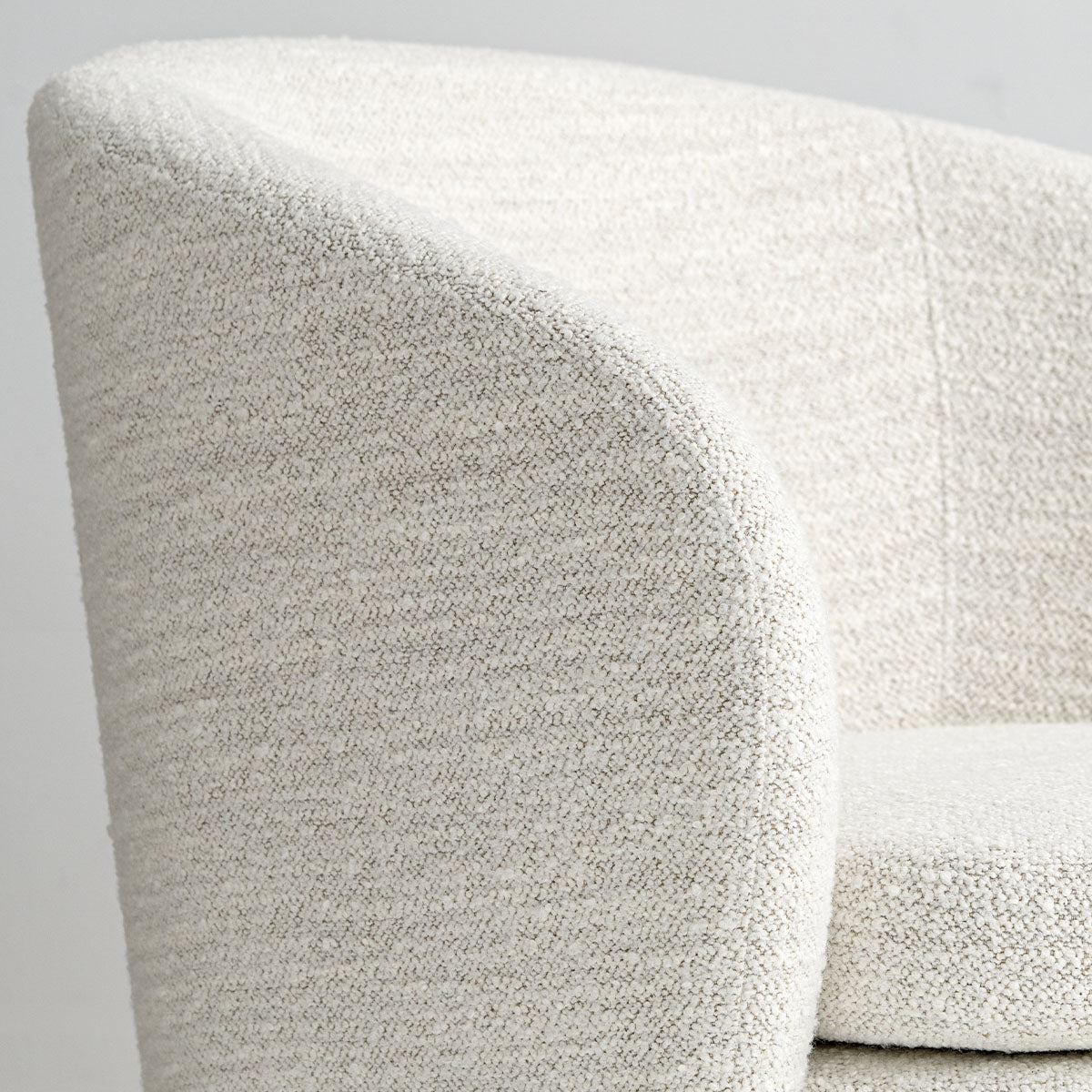 Hera Upholstered Swivel Barrel Chair (1-Piece)