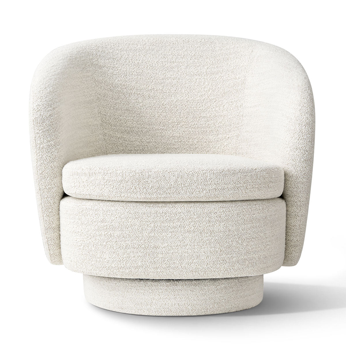 Hera Upholstered Swivel Barrel Chair (1-Piece)