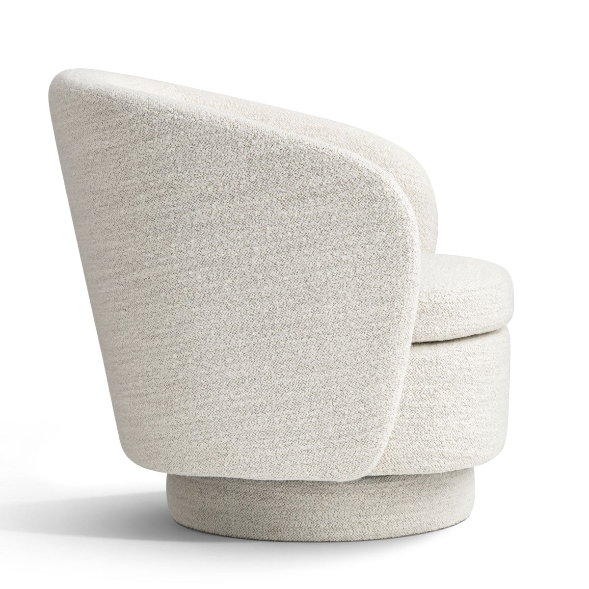 Hera Upholstered Swivel Barrel Chair (1-Piece)