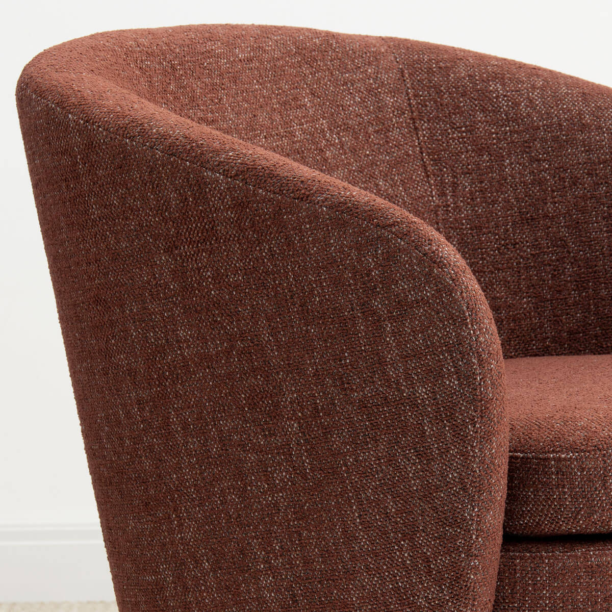 Hera Upholstered Swivel Barrel Chair (1-Piece)