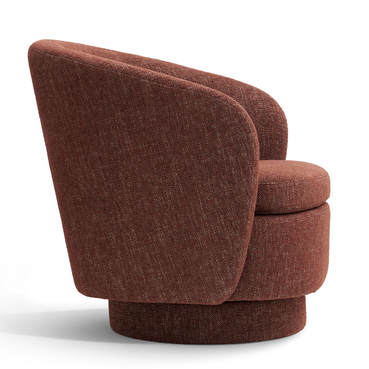Hera Upholstered Swivel Barrel Chair (1-Piece)