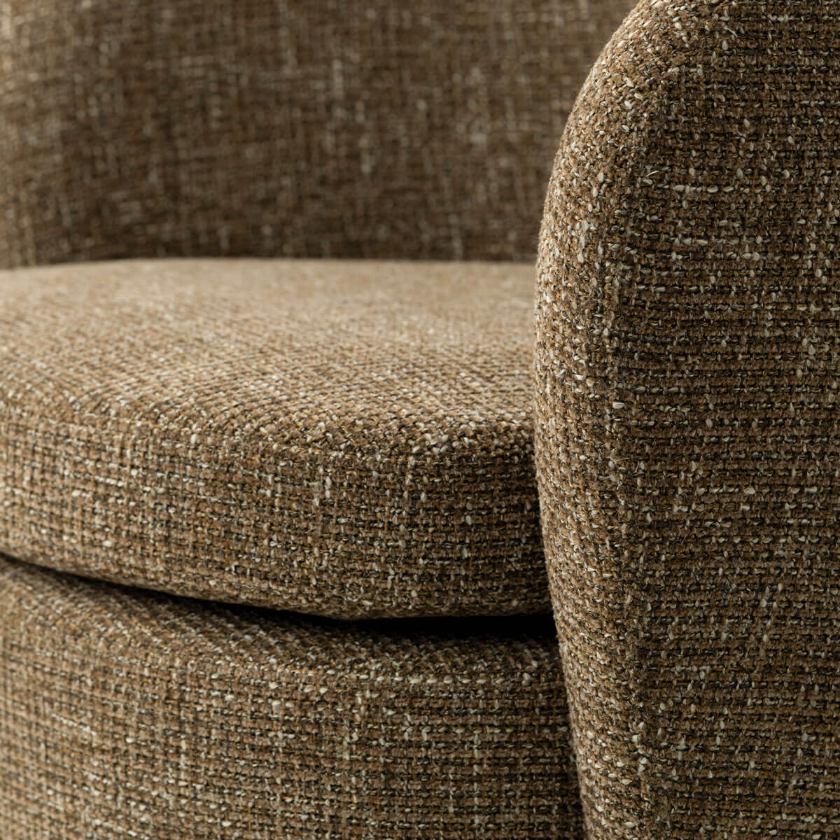 Hera Upholstered Swivel Barrel Chair (1-Piece)