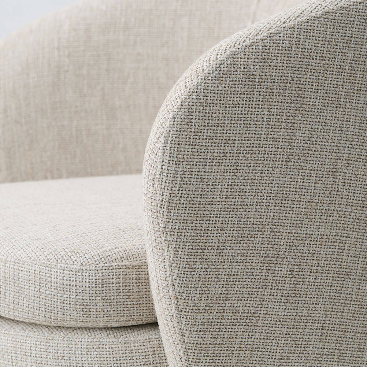 Hera Upholstered Swivel Barrel Chair (1-Piece)