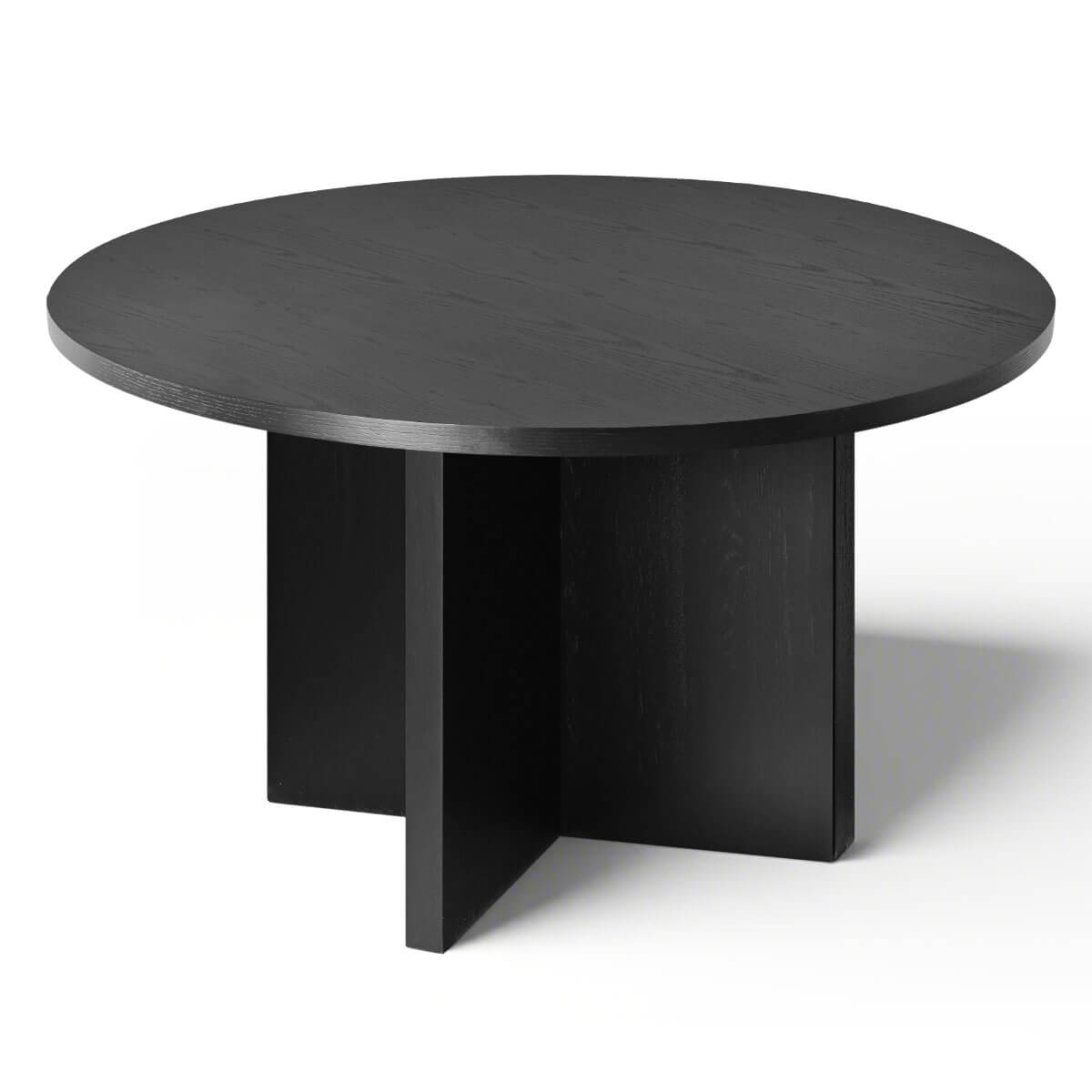 Houston 52" Round Solid Wooden Dining Table with Cross Pedestal