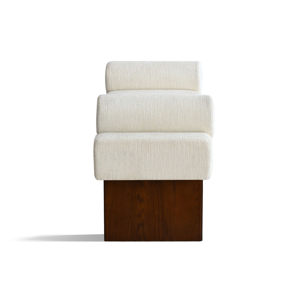 Jasmine 60" Modern Chenille Upholstered Bench