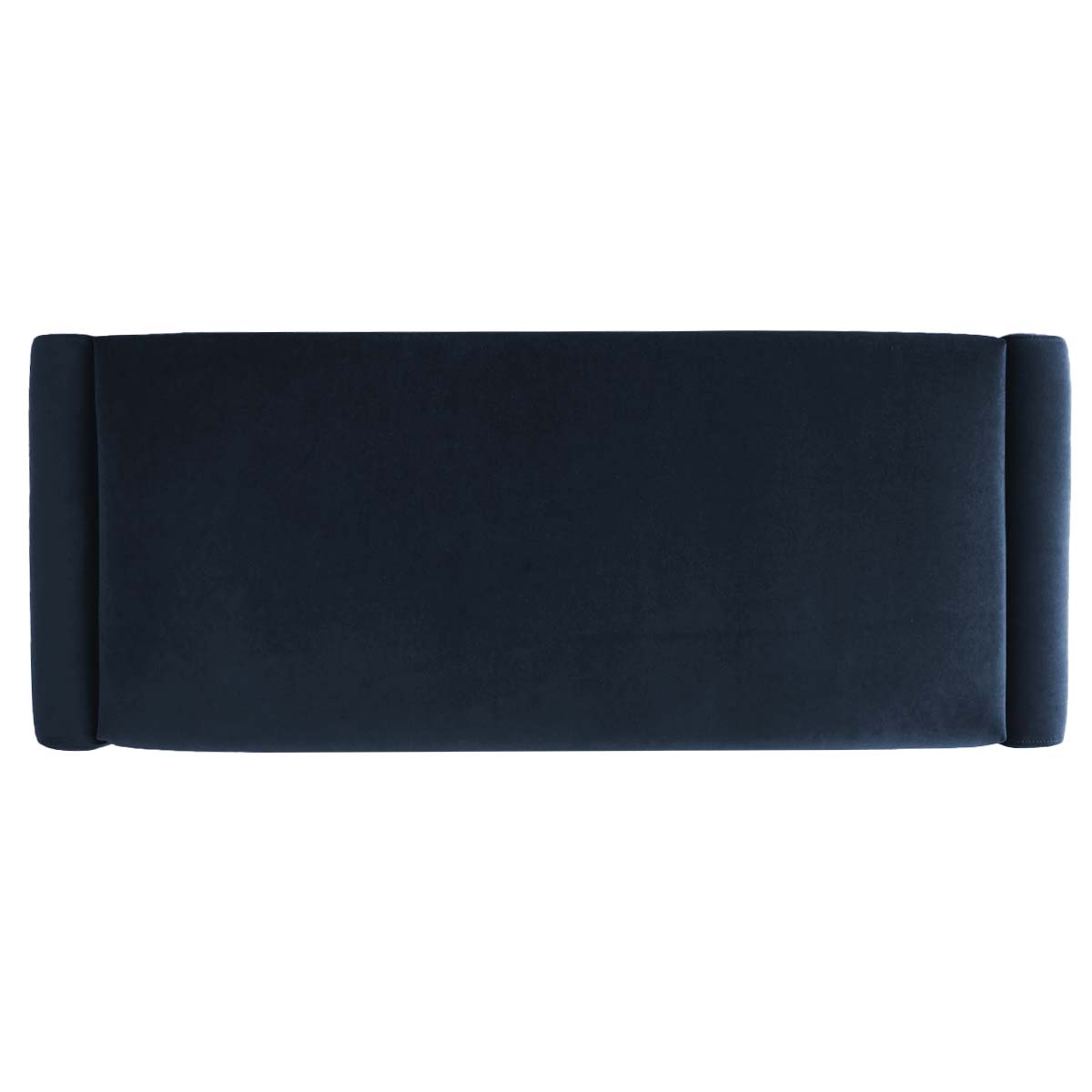 Kaia 47" Modern Faux Leather & Velvet Waterfall Bench