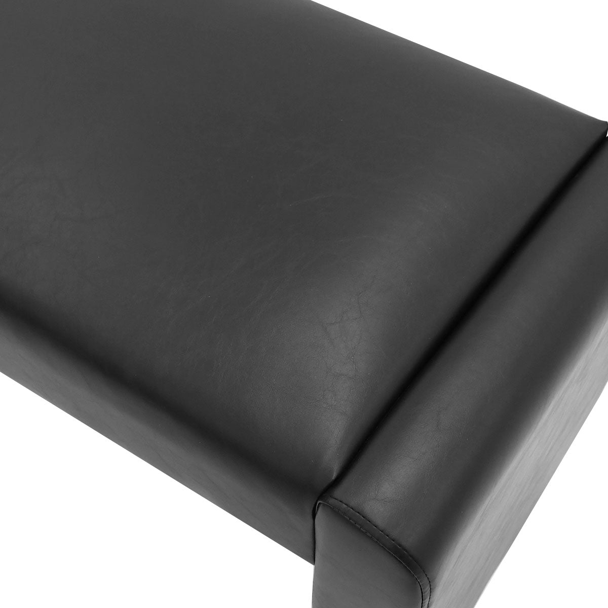 Kaia 47" Modern Faux Leather & Velvet Waterfall Bench